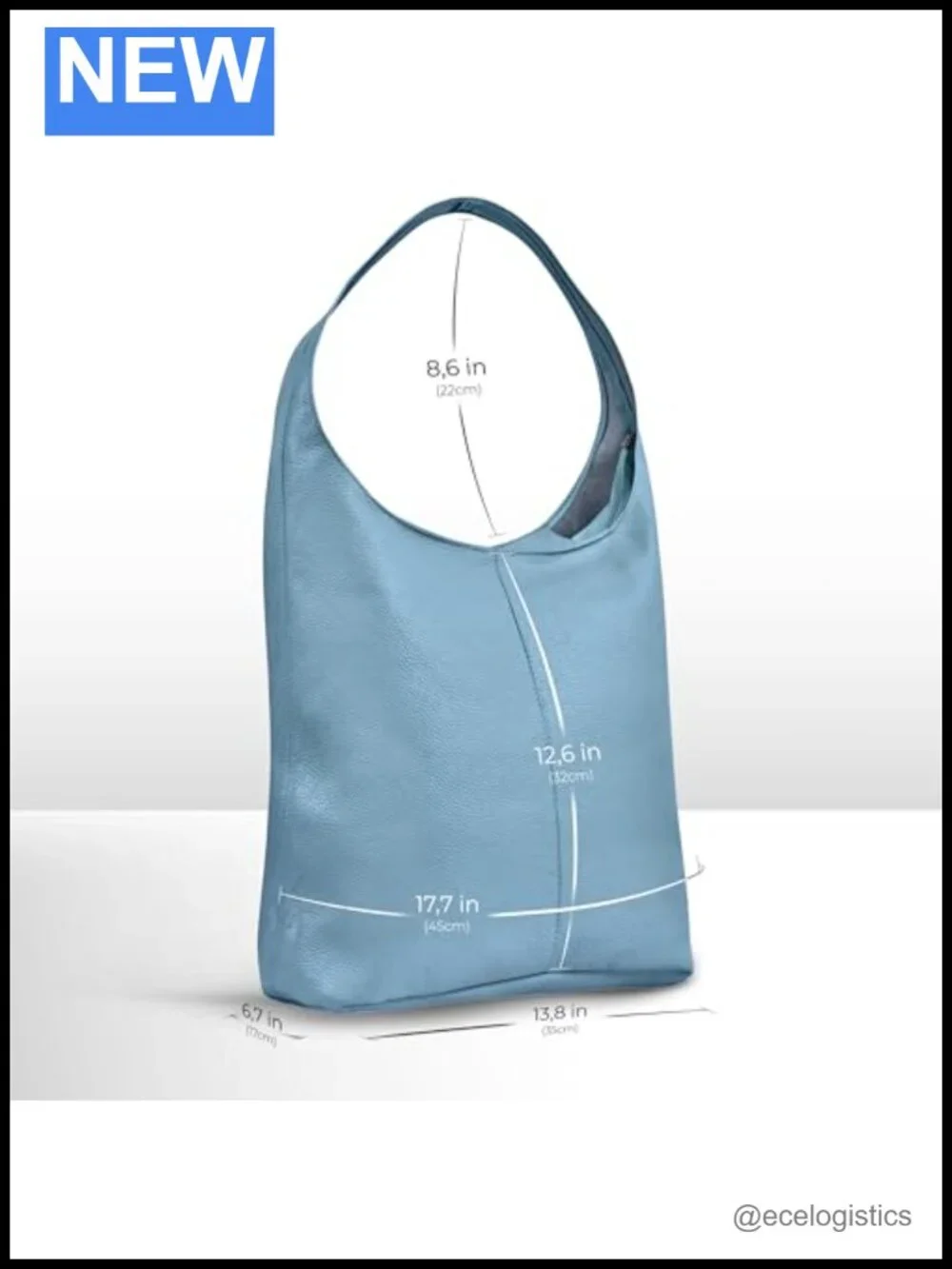 Genuine Leather Hobo Bag for Women Large Slouchy Shoulder Tote Purse